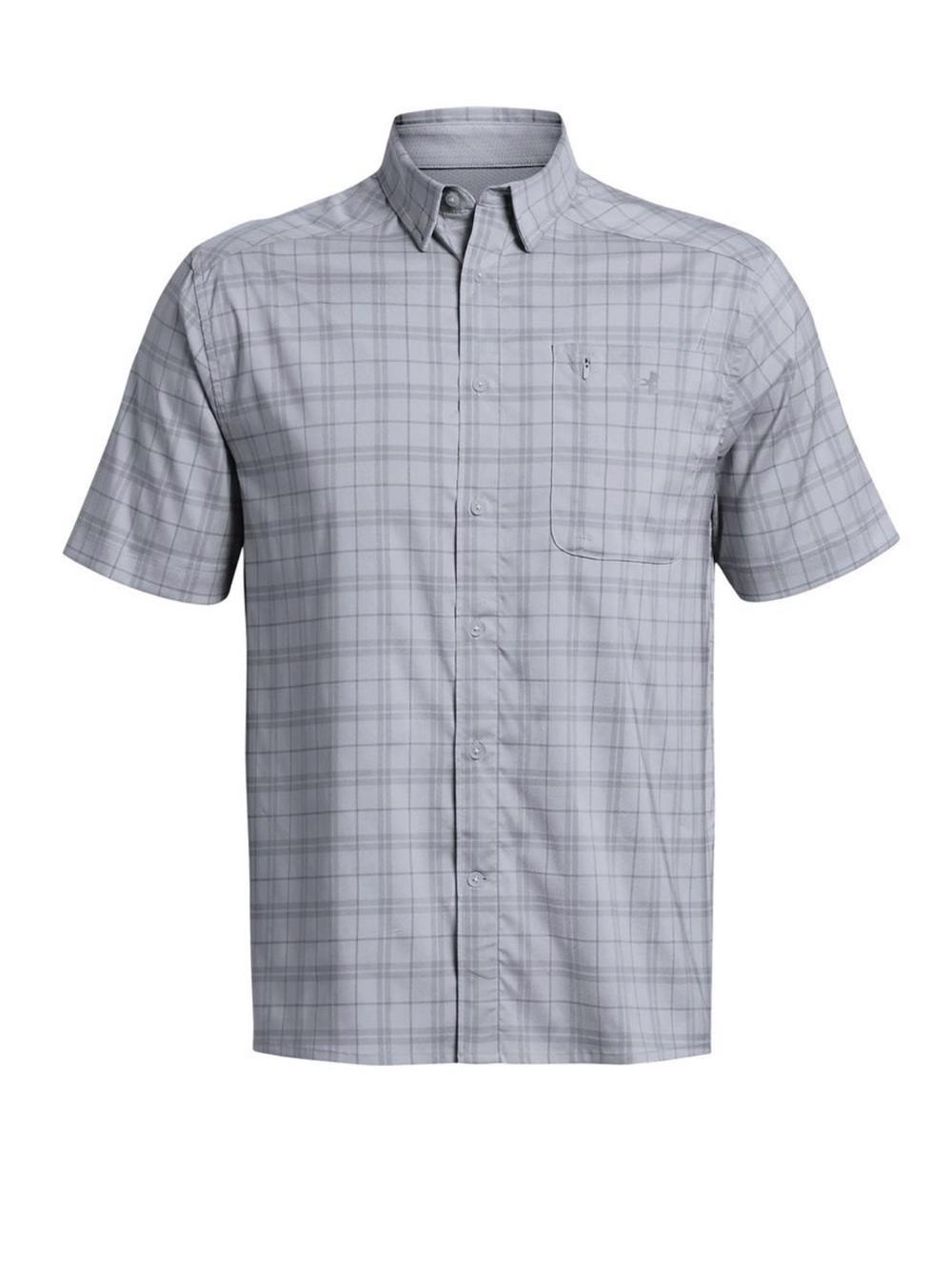 Under Armour Drift Tide 2.0 Gray Plaid Shirt Men’s L UPF 30 Sun Protection 2XL
